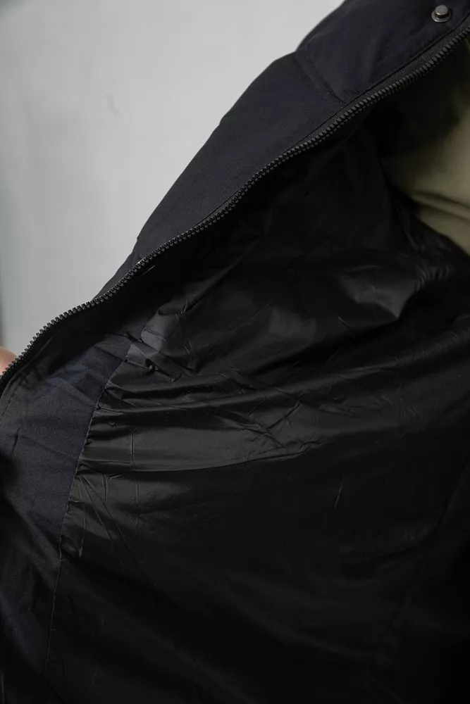 Купити Куртка чоловіча зимова подовжена  -уцінка, колір чорний, 241R2022-21-U - Фото №8