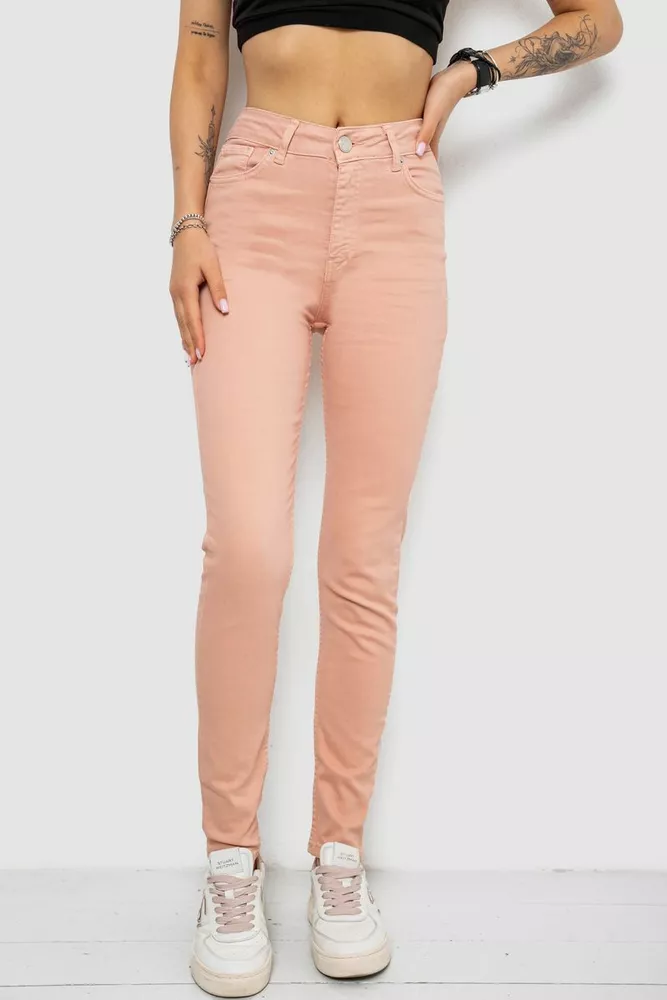 Купити Джинси жіночі Slim Fit, колір пудровий, 182R1489S19 - Фото №1