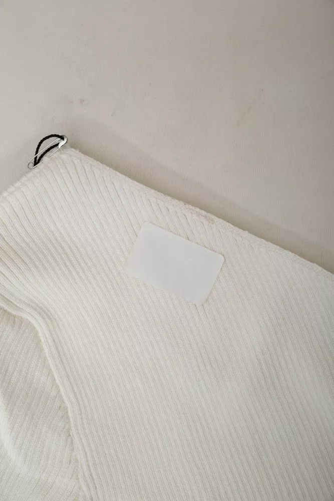 Купить Платье в рубчик  -уценка, цвет белый, 204R175-U-2 оптом - Фото №6