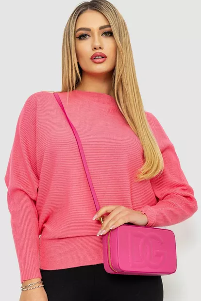 Кофта женская однотонная  -уценка, цвет розовый, 244R2034-U-21