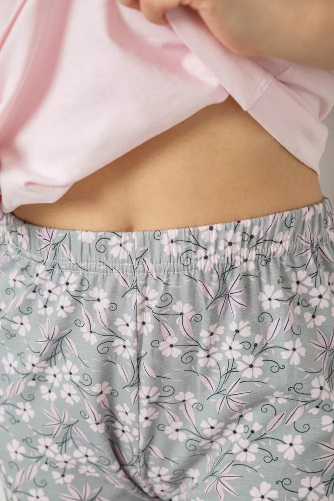 Купити Жіноча піжама з принтом  -уцінка, колір рожевий, 243R1484-004-U-11 оптом - Фото №6