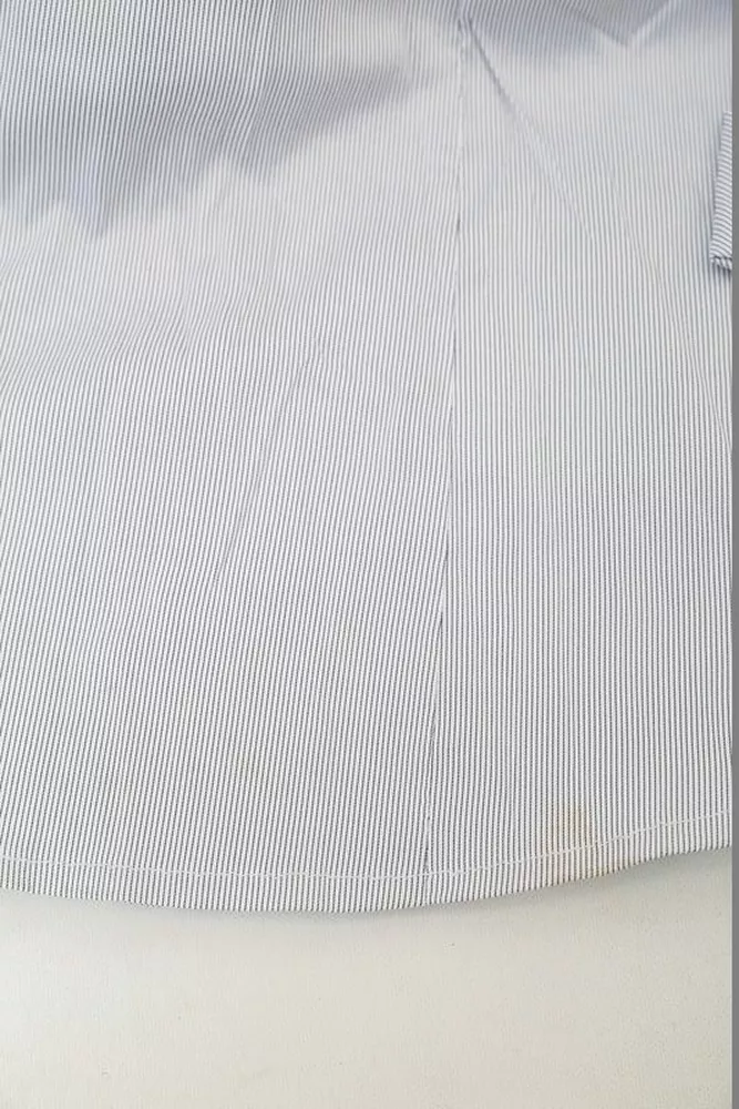 Купить Рубашка классическая в полоску  -уценка, цвет серый, 230R643-U-125 - Фото №6