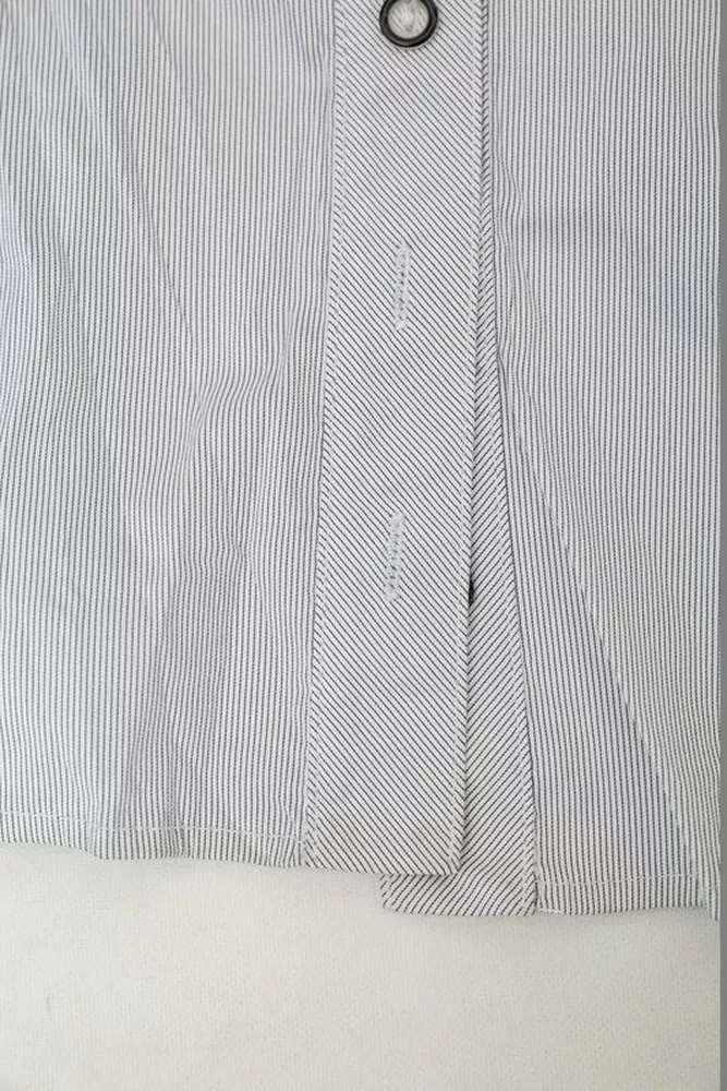 Купити Сорочка класична в смужку  -уцінка, колір сірий, 230R643-U-128 - Фото №6