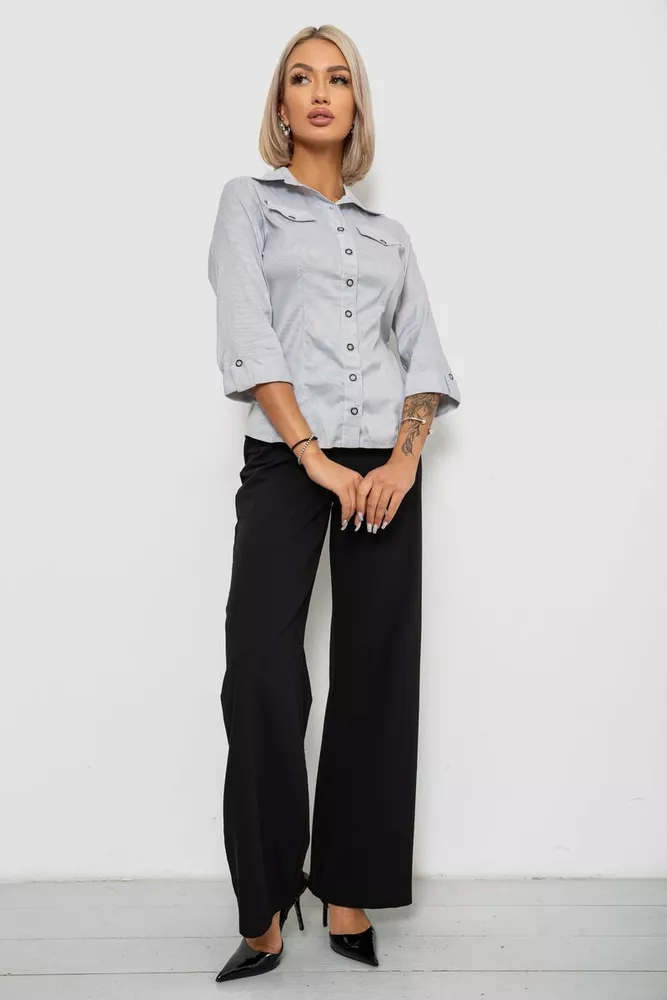 Купити Сорочка класична в смужку  -уцінка, колір сірий, 230R643-U-131 - Фото №2