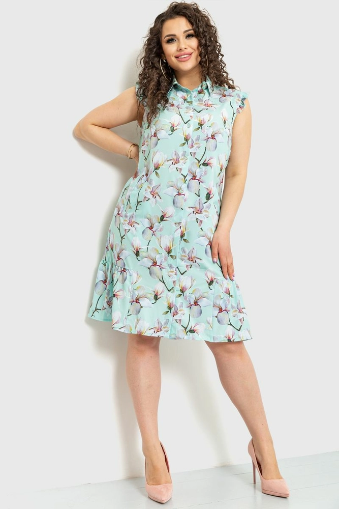 Купити Сукня софт, колір м'ятний, 230R159 - Фото №2