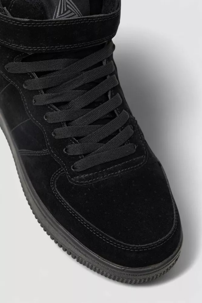 Купить Кроссовки мужские зимние на меху, цвет черный, 248RHB460 - Фото №2