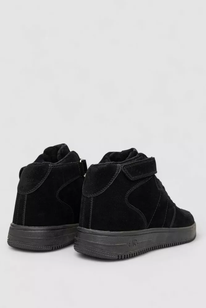 Купить Кроссовки мужские зимние на меху, цвет черный, 248RHB460 - Фото №4