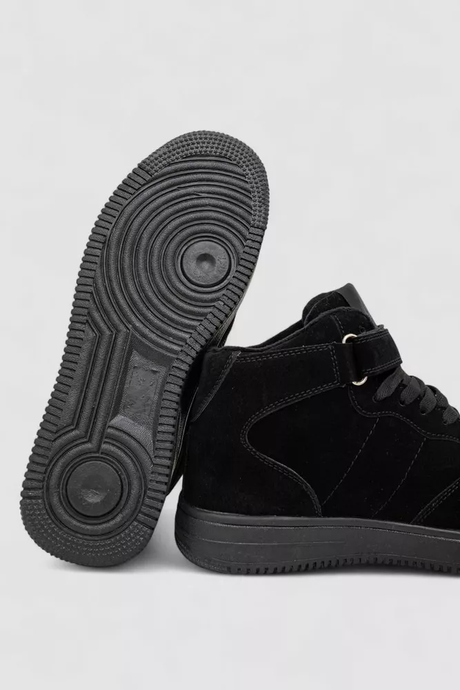 Купить Кроссовки мужские зимние на меху, цвет черный, 248RHB460 - Фото №5