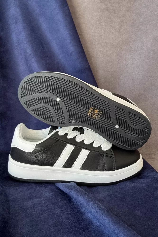 Купить Кеды женские, цвет черно-белый, 248RJH100-20 - Фото №5