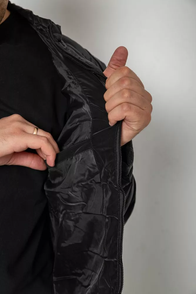 Купить Куртка мужская демисезонная 214R822К -уценка, цвет Черный оптом - Фото №5