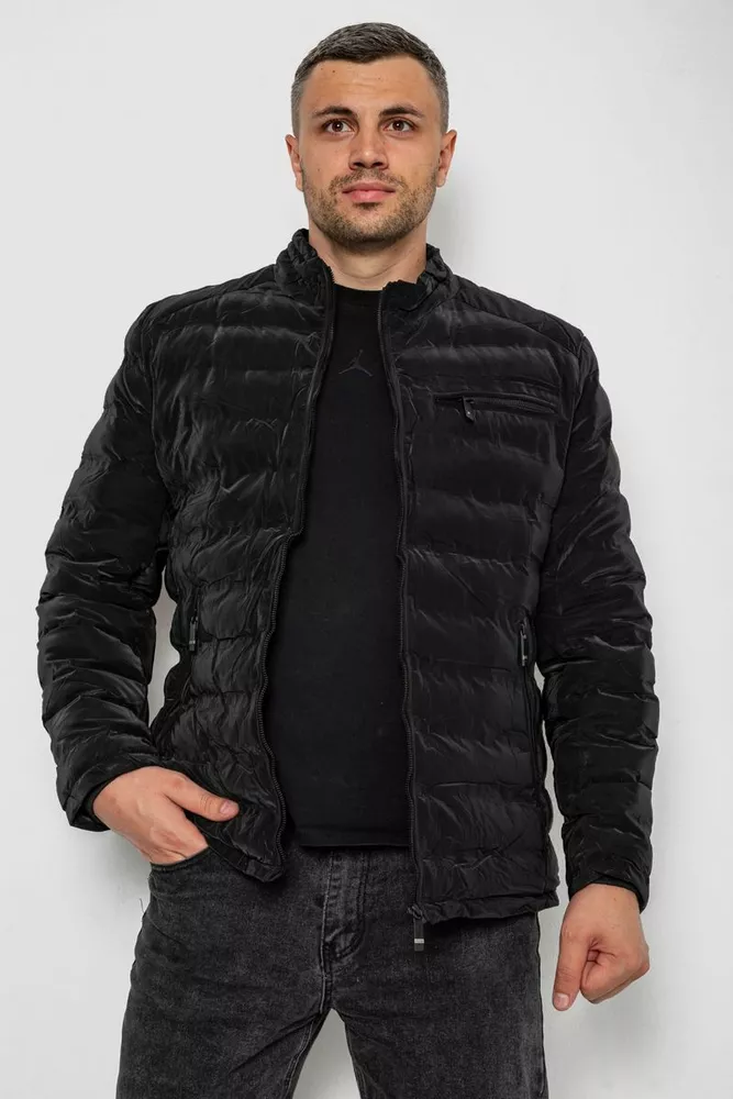 Купить Куртка мужская демисезонная 214R822К -уценка, цвет Черный оптом - Фото №1