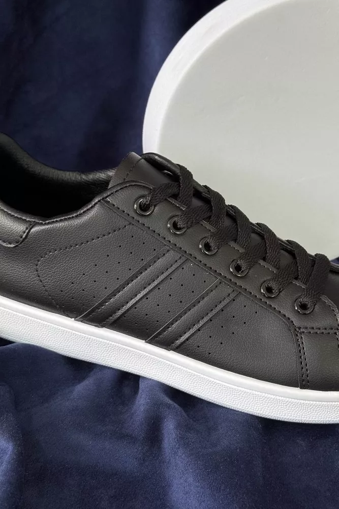 Купити Кеди чоловічі, колір чорно-білий, 248RR217 - Фото №2