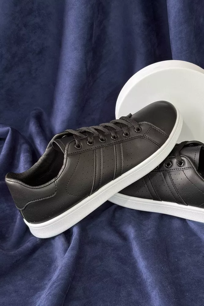 Купити Кеди чоловічі, колір чорно-білий, 248RR217 - Фото №3