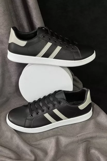 Кеди чоловічі, колір чорно-сірий, 248RR217