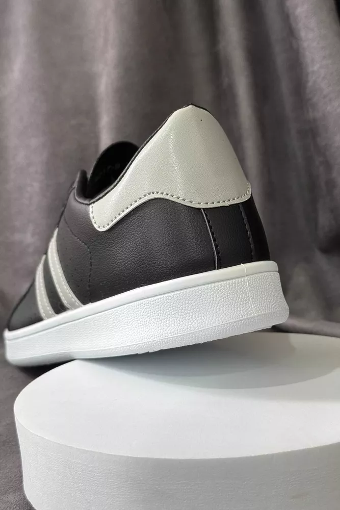 Купити Кеди чоловічі, колір чорно-сірий, 248RR217 - Фото №4