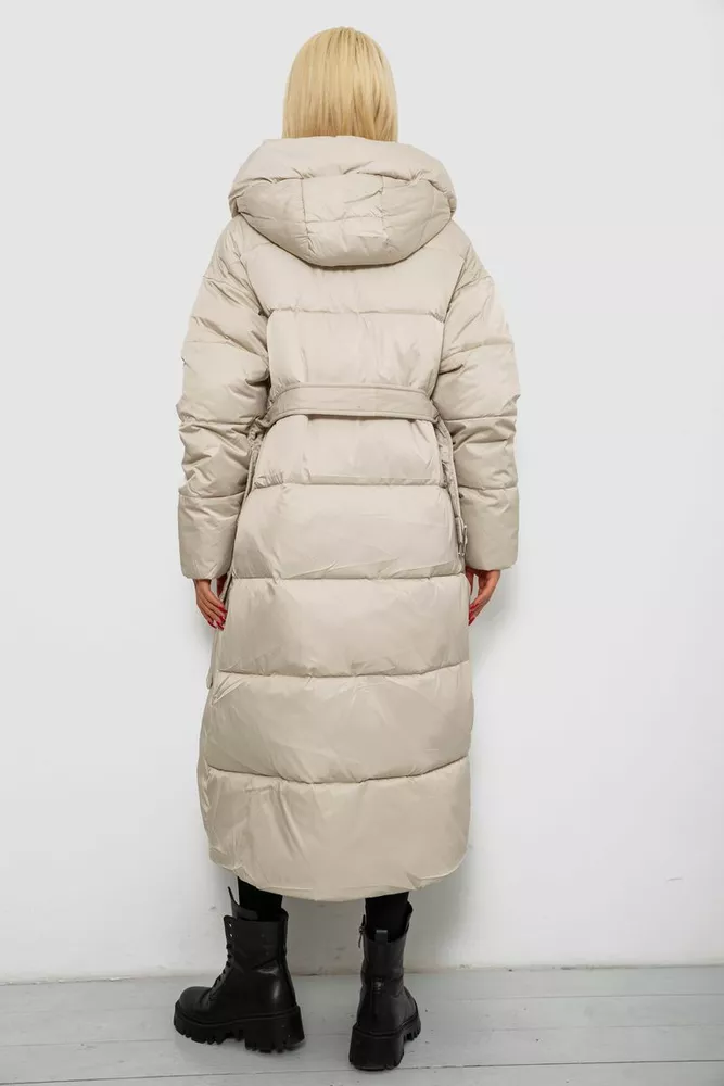 Купить Куртка женская зимняя  -уценка, цвет светло-бежевый, 244R5618-U-1 - Фото №4