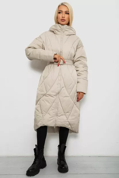 Куртка женская зимняя  -уценка, цвет светло-бежевый, 244R5618-U-1