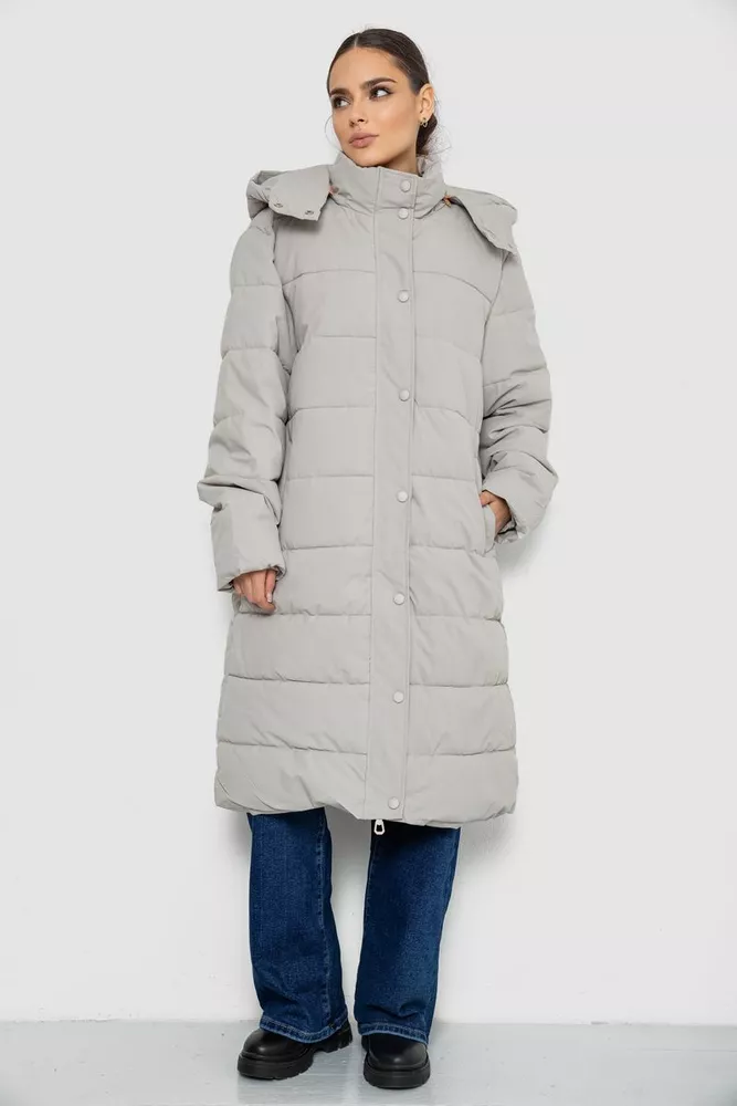 Купити Куртка жіноча подовжена батал  -уцінка, колір світло-оливковий, 207R006-1-U-7 оптом - Фото №2