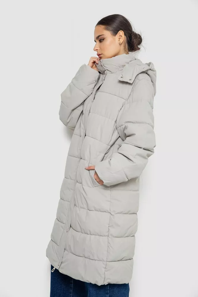 Купити Куртка жіноча подовжена батал  -уцінка, колір світло-оливковий, 207R006-1-U-7 оптом - Фото №3
