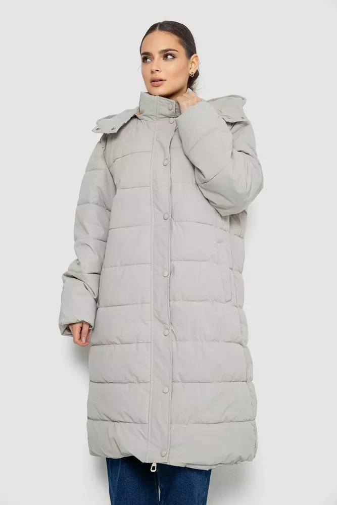 Купити Куртка жіноча подовжена батал  -уцінка, колір світло-оливковий, 207R006-1-U-7 оптом - Фото №1