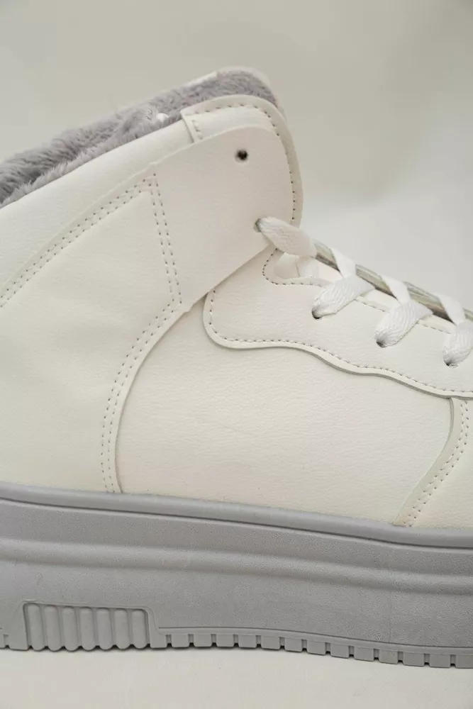 Купити Кросівки жіночі зимові на хутрі  -уцінка, колір біло-сірий, 248RAM01-U-4 - Фото №8