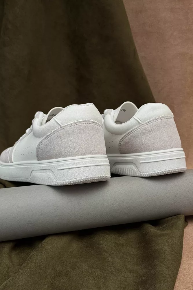 Купить Кеды мужские, цвет бело-серый, 248RR194-7R оптом - Фото №4