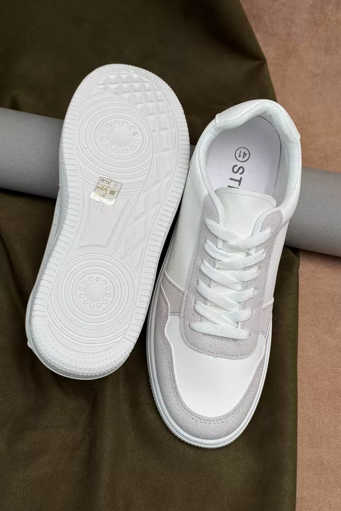 Купить Кеды мужские, цвет бело-серый, 248RR194-7R оптом - Фото №5