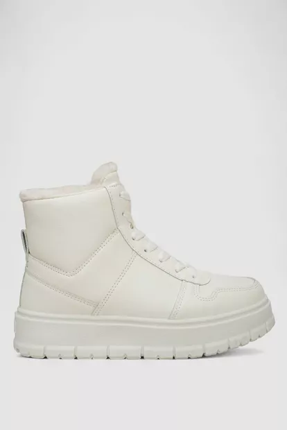 Кросівки жіночі зимові на хутрі  -уцінка, колір білий, 248RMB07-U-1