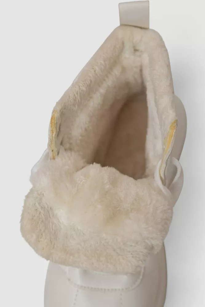 Купити Кеди жіночі на хутрі, колір білий, 248RK09 - Фото №6