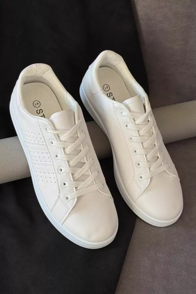 Купить Кеды мужские, цвет белый, 248RR217 - Фото №1