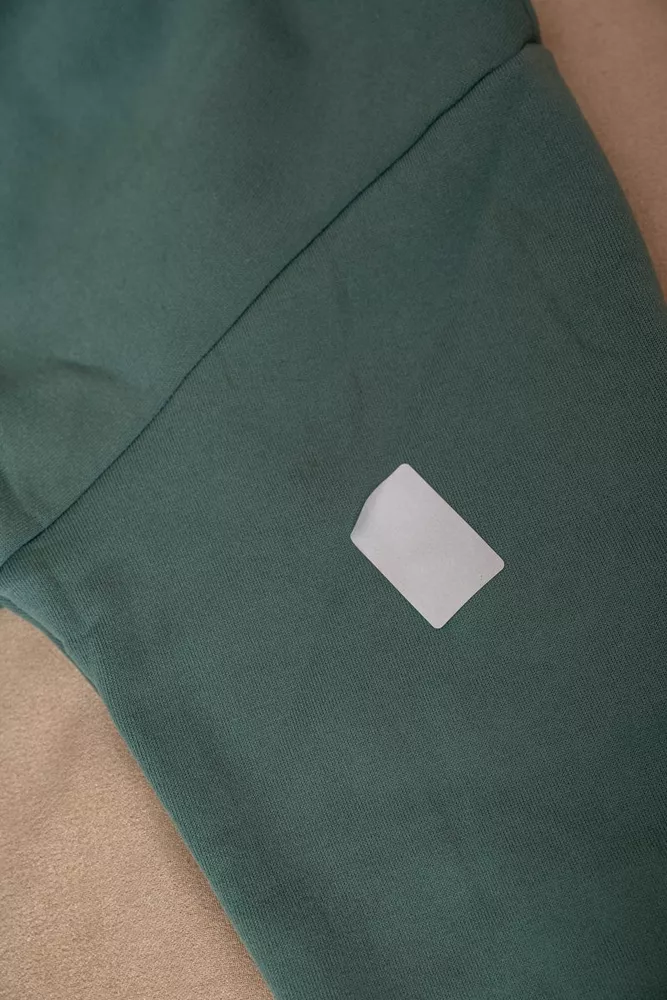 Купити Худі жіночий з капюшоном на флісі  -уцінка, колір оливковий, 257R335-U - Фото №9