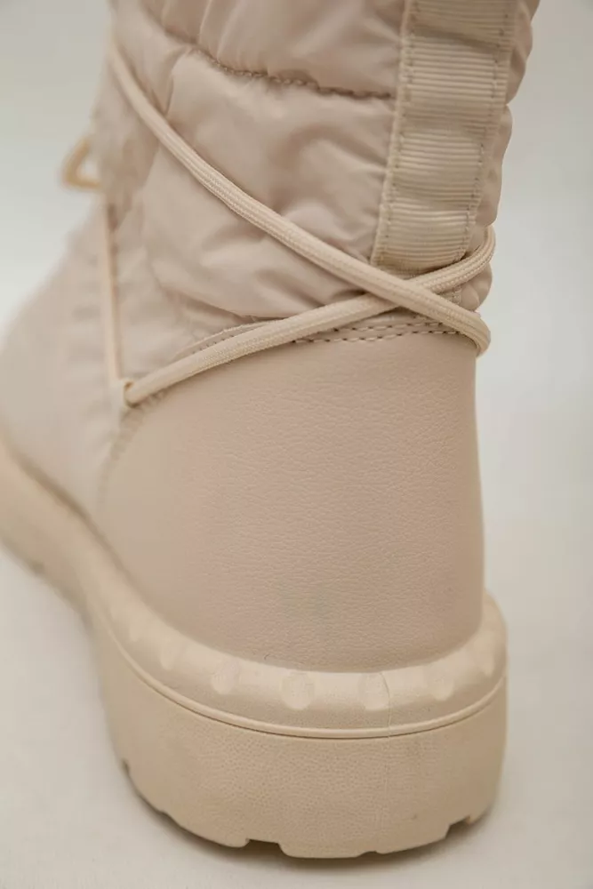 Купити Дутики жіночі зимові на хутрі  -уцінка, колір бежевий, 248RFM19-U - Фото №7