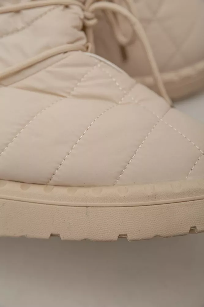 Купити Дутики жіночі зимові на хутрі  -уцінка, колір бежевий, 248RFM19-U - Фото №8