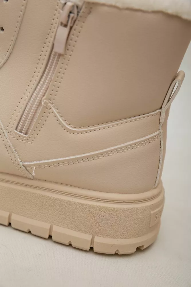 Купить Кроссовки женские зимние на меху  -уценка, цвет бежевый, 248RMB07-U - Фото №7