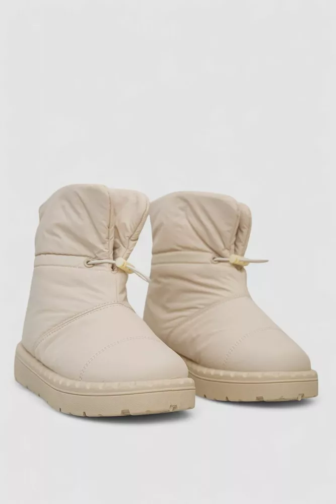 Купити Дутики жіночі зимові на хутрі  -уцінка, колір бежевий, 248RFM11-U-6 - Фото №3