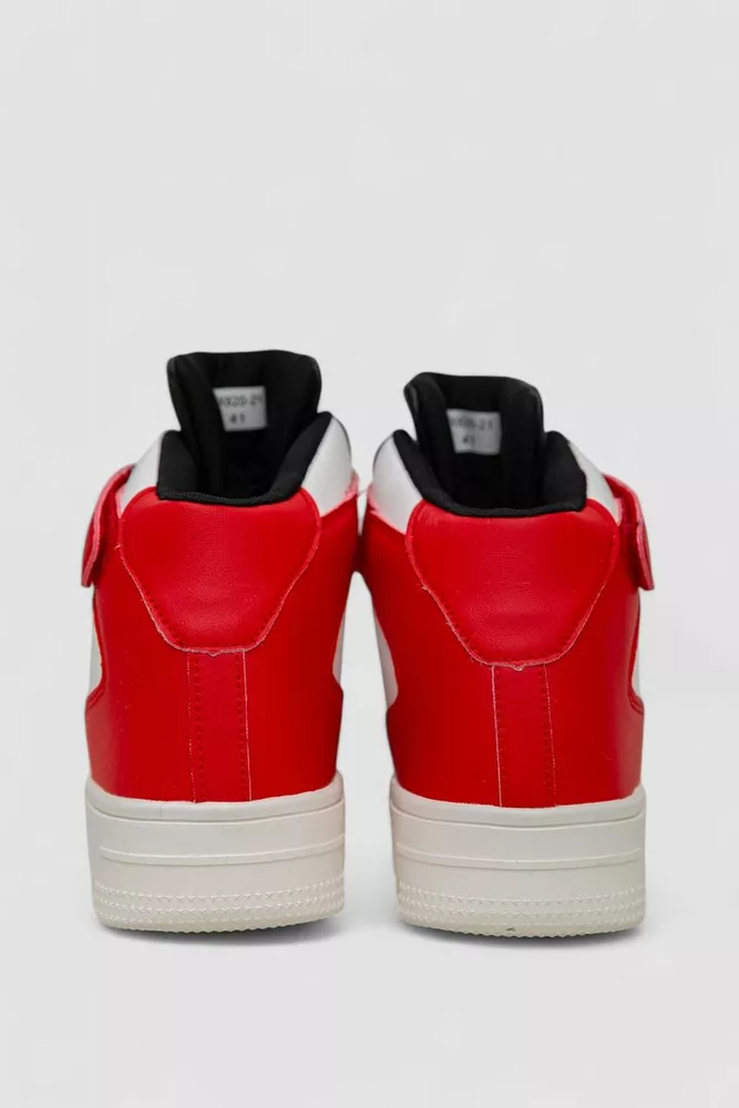 Купити Кросівки чоловічі зимові на хутрі  -уцінка, колір біло-чорний, 248RCX620-U-3 оптом - Фото №4