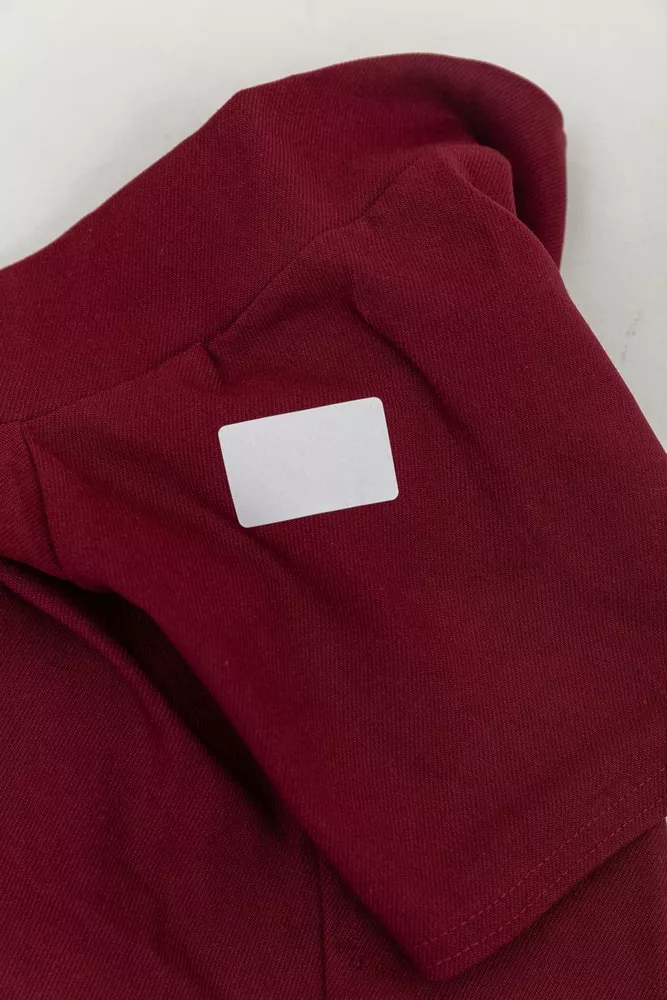 Купить Топ однотонный  -уценка, цвет бордовый, 186R022-U-1 - Фото №2