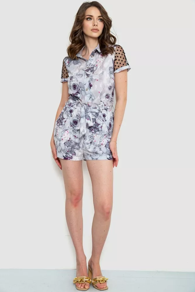 Купить Комбинезон женский, цвет серо-фиолетовый, 230R160-3 - Фото №2