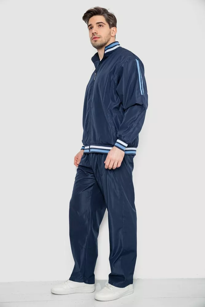 Купити Спорт чоловічий костюм, колір синій, 244R901-1 оптом - Фото №3