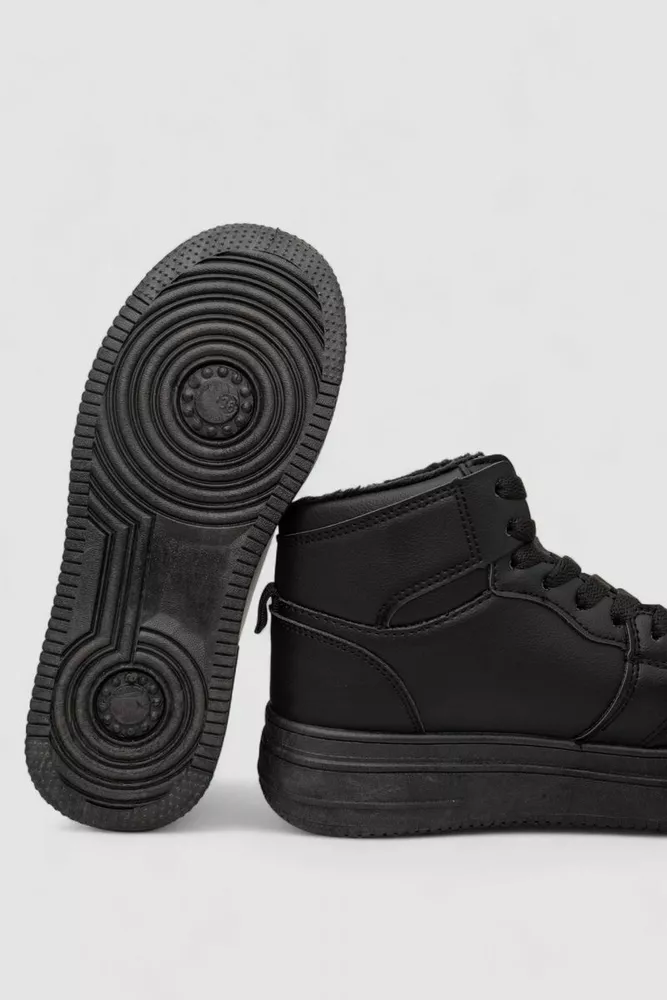 Купити Кросівки жіночі зимові, колір чорний, 248RBB07 - Фото №5