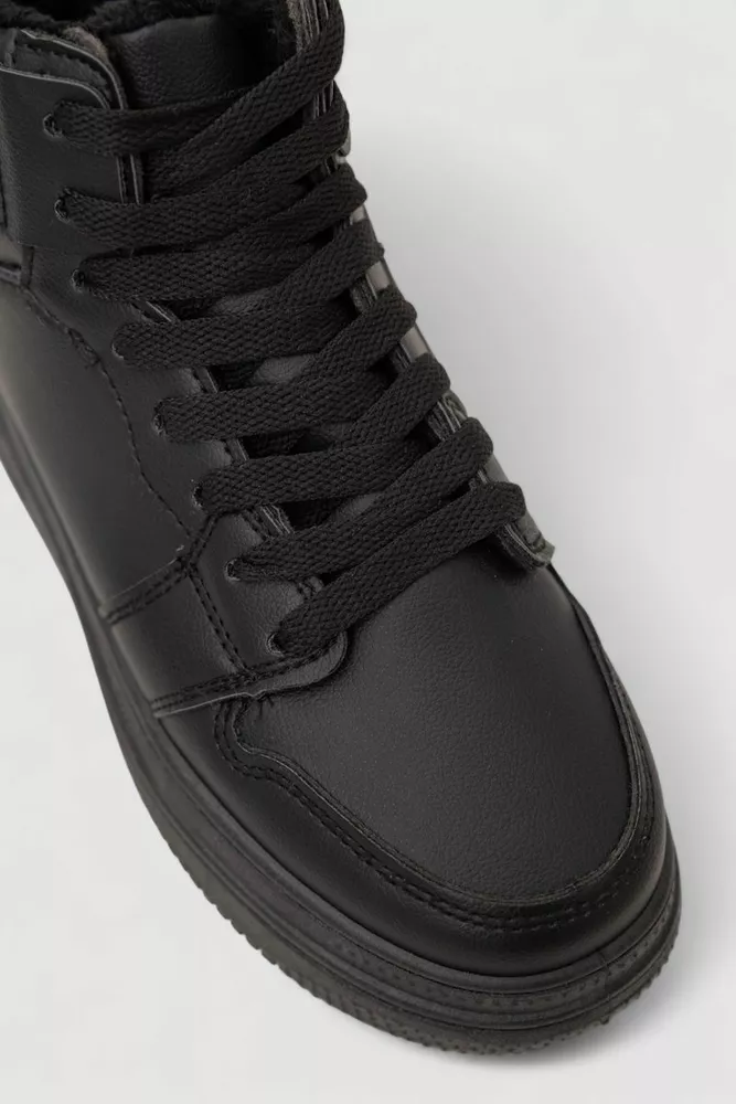 Купити Кросівки жіночі зимові, колір чорний, 248RBB07 - Фото №2