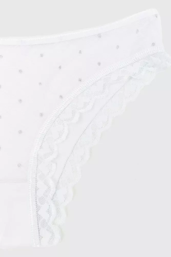 Купити Труси жіночі однотонні, колір білий, 131R6040 оптом - Фото №2