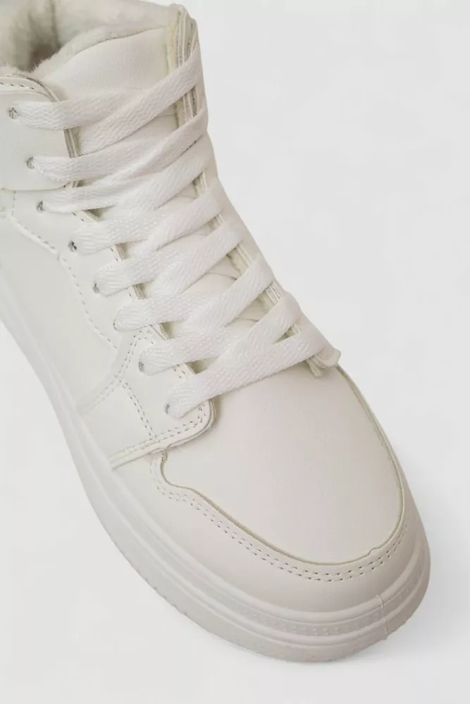 Купити Кросівки жіночі зимові, колір білий, 248RBB07 - Фото №2