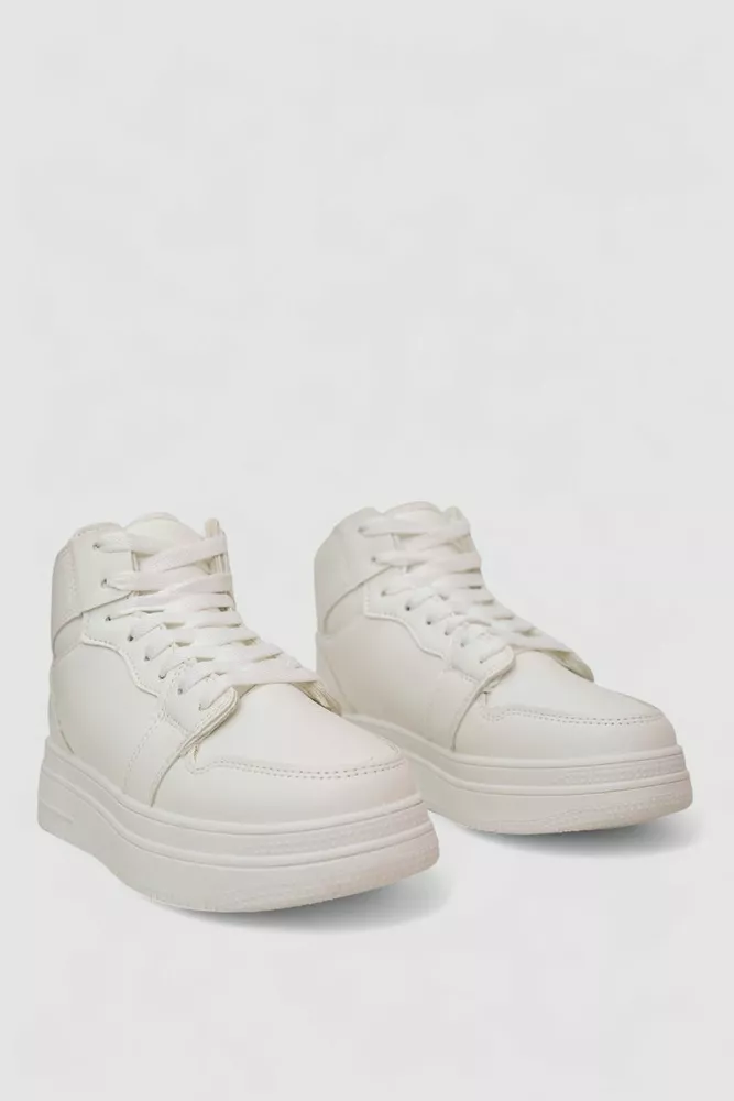 Купити Кросівки жіночі зимові, колір білий, 248RBB07 - Фото №3