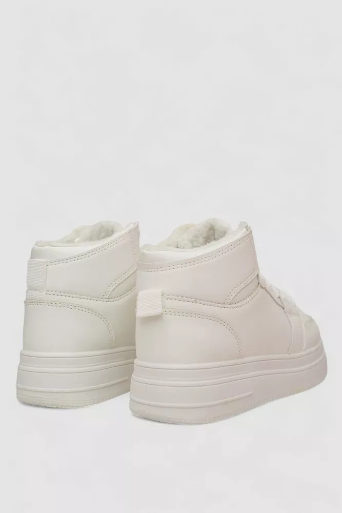 Купити Кросівки жіночі зимові, колір білий, 248RBB07 - Фото №4