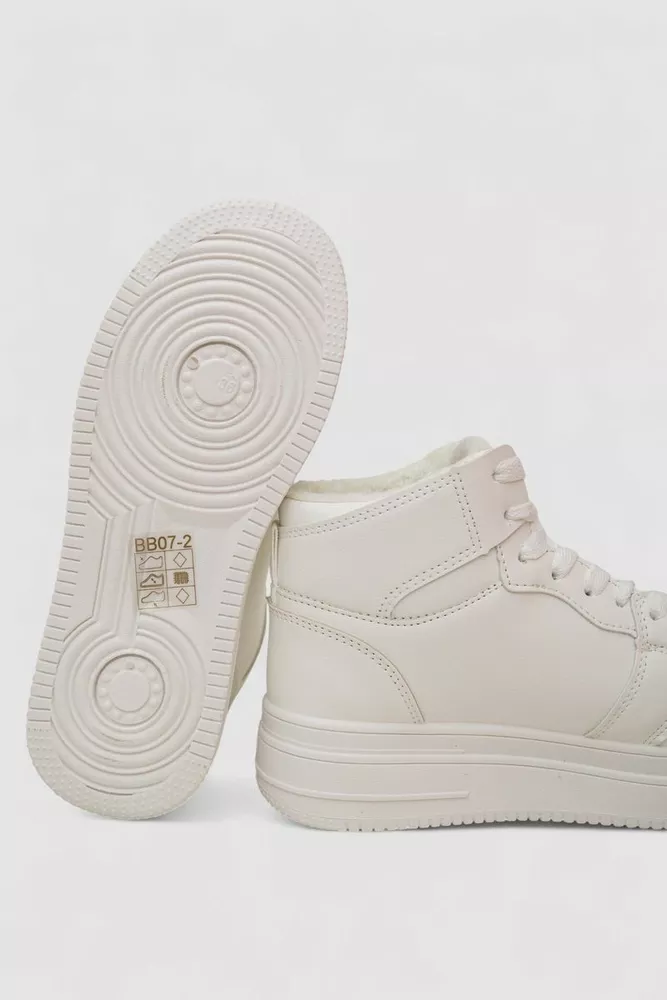 Купити Кросівки жіночі зимові, колір білий, 248RBB07 - Фото №5