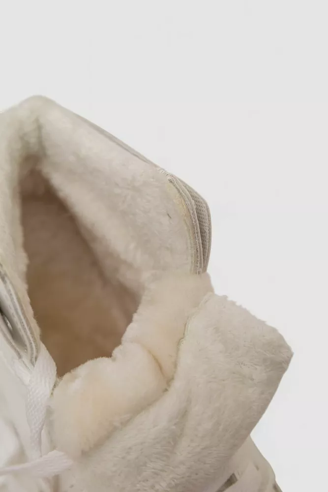 Купити Кросівки жіночі зимові, колір білий, 248RBB07 - Фото №6