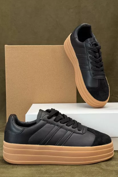 Кроссовки женские демисезонные, цвет черно-бежевый, 248RCX1580