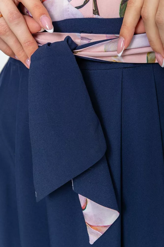 Купити Сукня з квітковим принтом, колір синьо-рожевий, 230R79 - Фото №5