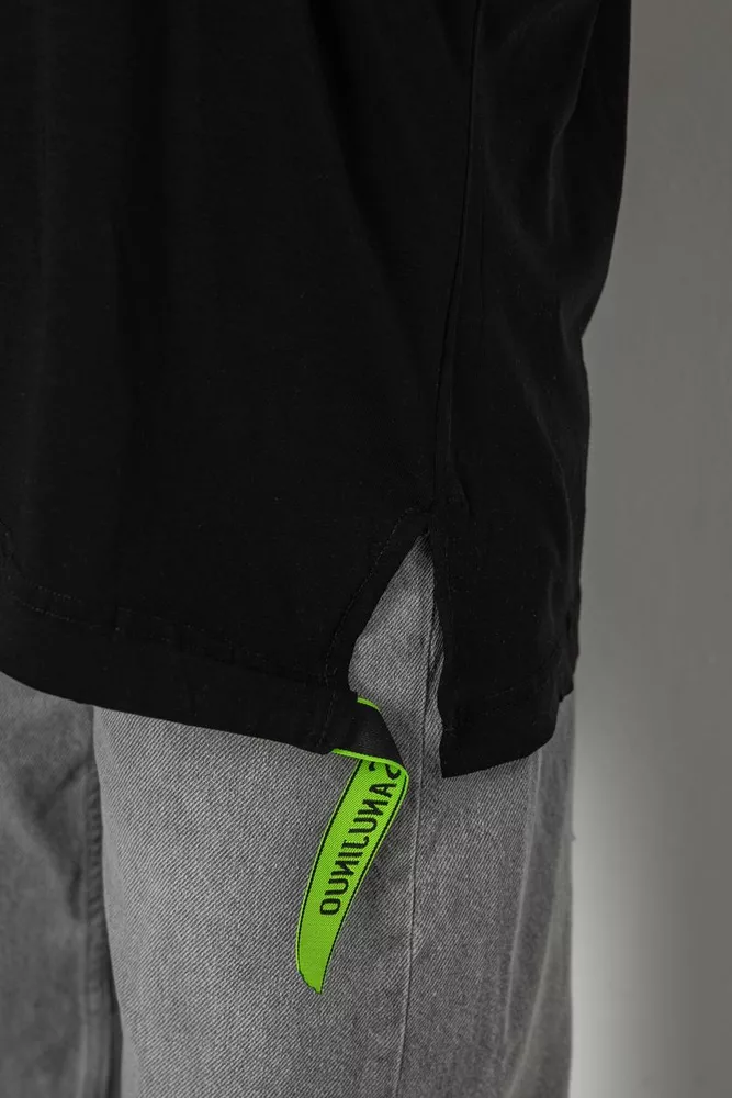 Купить Футболка женская с принтом, цвет черный, 244R4011 - Фото №5